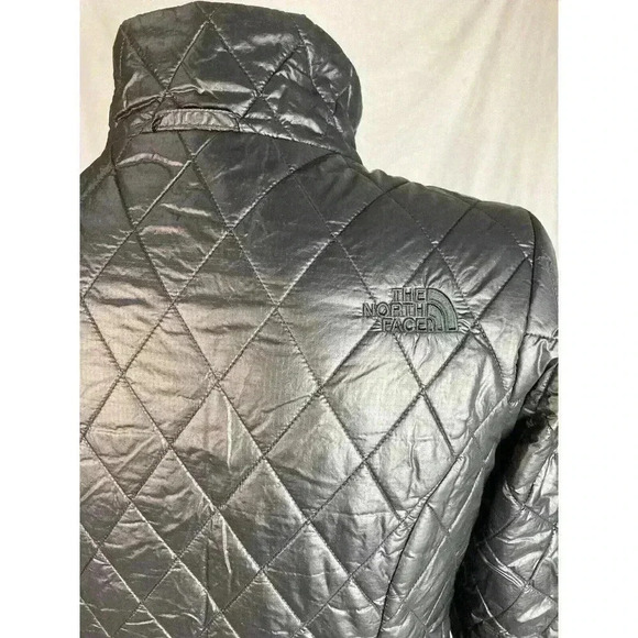 The North Face Quilted Black Mid Length Insulated Puffer Warm Jacket Coat S - Picture 8 of 8